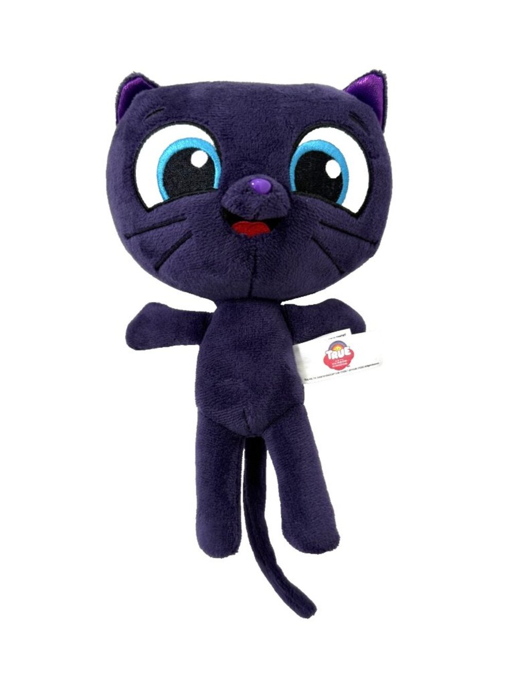 True and The Rainbow Kingdom BARTLEBY 8.5"  PURPLE CAT Stuffed Plush Toy Doll